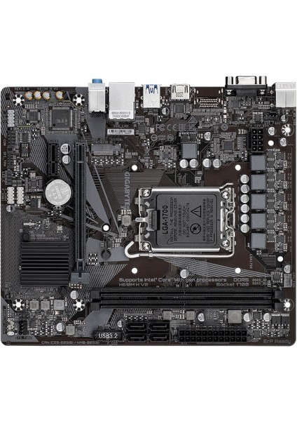 Gıgabyte H610M H V2 Ddr5 5600MHZ(OC) HDMI M.2 Matx 1700P