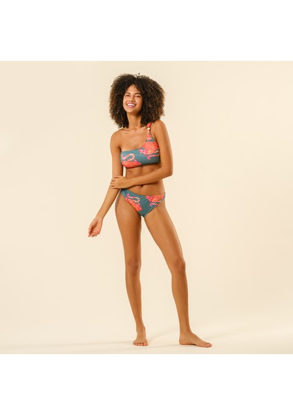 Daphne Tek Omuz Askılı Polyester Bikini Üstü 23X21 cm Yeşil