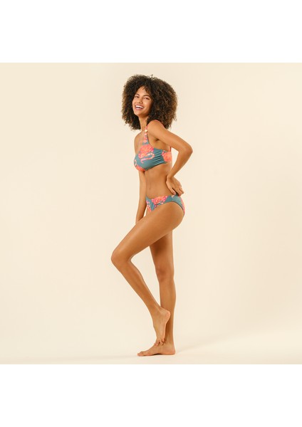 Daphne Tek Omuz Askılı Polyester Bikini Üstü 23X21 cm Yeşil