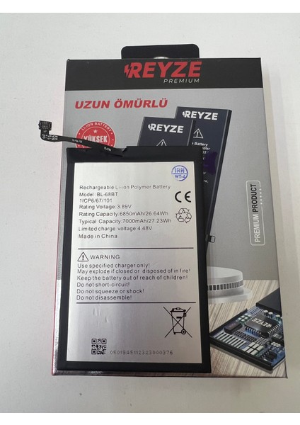 Reyze Tecno Pova Neo 2 BL-68BT Batarya modelleri