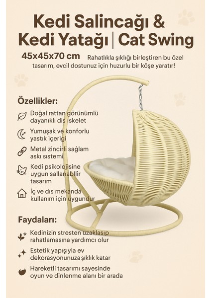 Kedi Salıncağı & Kedi Yatağı & Cat Swing