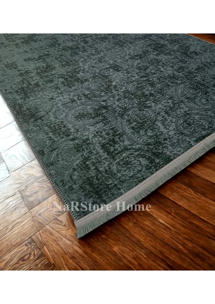 Kaymaz Taban Saçaklı Kesme Halı Yolluk Nevra Asos Antrasit fiyatları