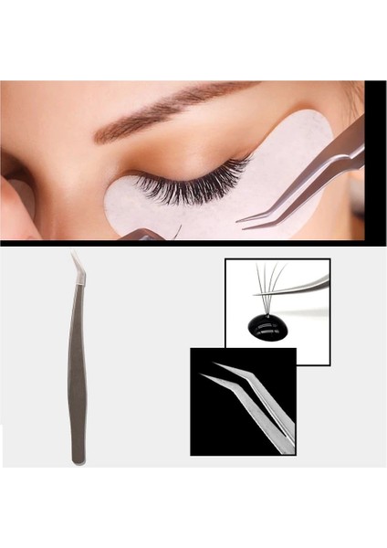 İpek Kirpik Takma Şekillendirme ve Düzeltme Cımbızı 856