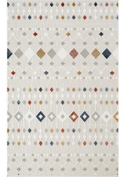 Tablo TL001A Krem Halı Modern Desen Antialerjik Pamuk Taban Yıkanabilir Salon Halısı Yatak Odası modelleri