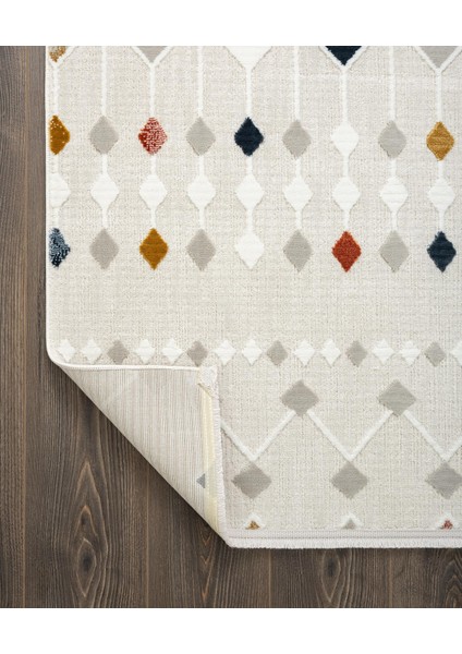 Tablo TL001A Krem Halı Modern Desen Antialerjik Pamuk Taban Yıkanabilir Salon Halısı Yatak Odası fırsatları