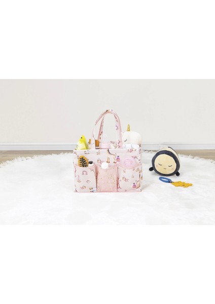 Baby Kullanımı Kolay Desenli Taşınabilir Bakım Çantası (Pembe) modelleri