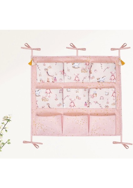 Baby 9 Cepli Bağlamalı Beşik Kenarı Düzenleyici (Pembe) modelleri