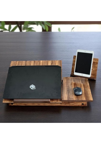 Ayarlanabilir Katlanır Laptop Sehpası – Telefon Bölmeli Çalışma Masası ve Laptop Standı modelleri
