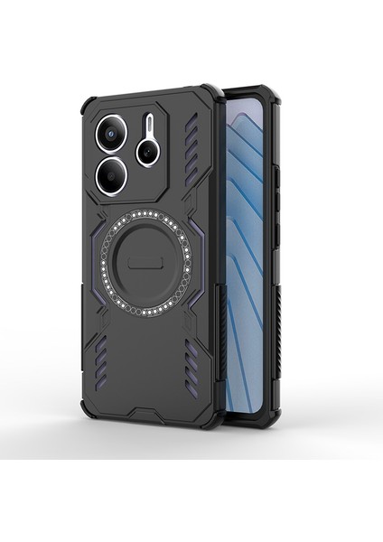 Xiaomi Redmi Note 14 4g Manyetik Telefon Kılıfı, Güçlü Manyetik Isı Dağılımı Telefon Kılıfı Kapağı Xiaomi Redmi Note 14 4g (Yurt Dışından)