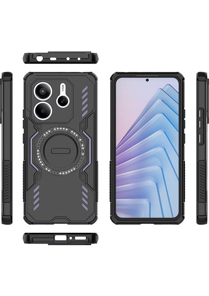 Xiaomi Redmi Note 14 4g Manyetik Telefon Kılıfı, Güçlü Manyetik Isı Dağılımı Telefon Kılıfı Kapağı Xiaomi Redmi Note 14 4g (Yurt Dışından) fırsatları