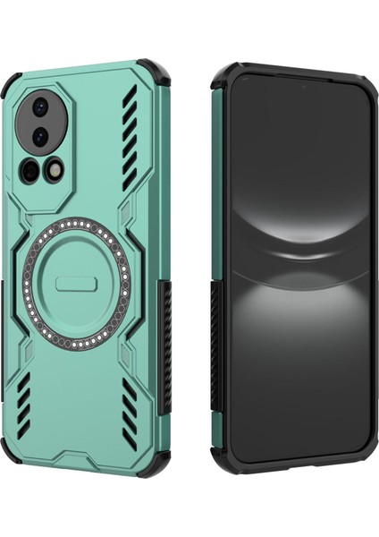 Huawei Nova 12 Manyetik Telefon Kılıfı, Güçlü Manyetik Isı Dağılımı Telefon Kılıfı Kapağı Huawei Nova 12 (Yurt Dışından)