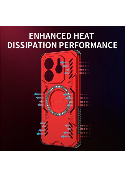 Xiaomi Redmi Note 14 5g Manyetik Telefon Kılıfı, Güçlü Manyetik Isı Dağılımı Telefon Kılıfı Kapağı Xiaomi Redmi Note 14 5g (Yurt Dışından) fiyatları