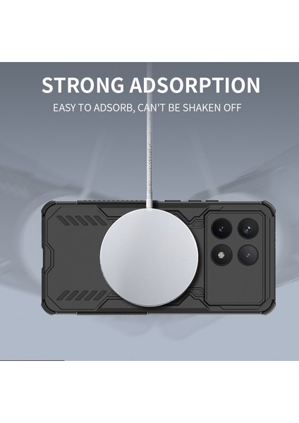 Xiaomi Redmi K70E Manyetik Telefon Kılıfı, Güçlü Manyetik Isı Dağılımı Telefon Kılıfı Kapağı Xiaomi Redmi K70E (Yurt Dışından) indirimleri