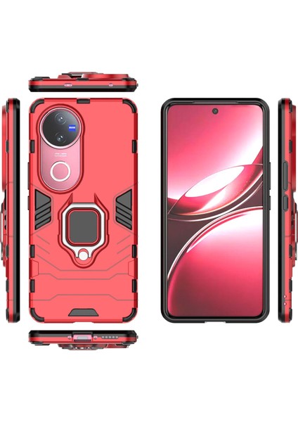 Vivo V50 Darbeye Dayanıklı Telefon Kılıfı ve Yüzük Tutucu (Yurt Dışından) fiyatları