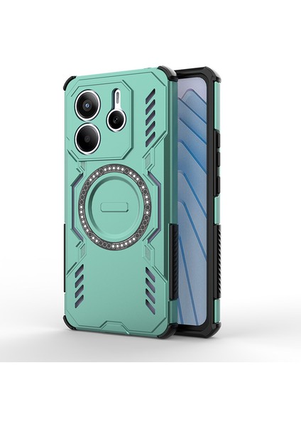 Xiaomi Redmi Note 14 4g Manyetik Telefon Kılıfı, Güçlü Manyetik Isı Dağılımı Telefon Kılıfı Kapağı Xiaomi Redmi Note 14 4g (Yurt Dışından)