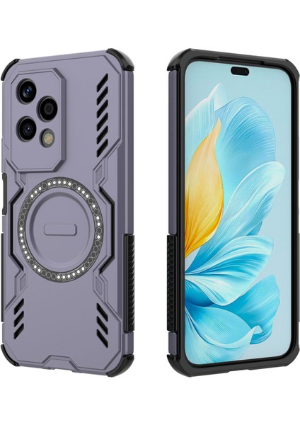 Huawei Honor 200 Lite Manyetik Telefon Kılıfı, Güçlü Manyetik Isı Dağılımı Telefon Kılıfı Kapağı Huawei Honor 200 Lite (Yurt Dışından)
