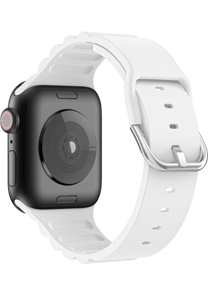 Apple Watch Series 10 46MM / Ultra 2 / Ultra 49MM Ayarlanabilir Silikon Saat Kayışı (Yurt Dışından)