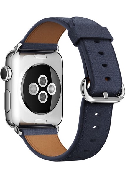 Apple Watch 10 46MM / Ultra 2 / Ultra 49MM Inek Deri Saat Kayışı (Yurt Dışından)