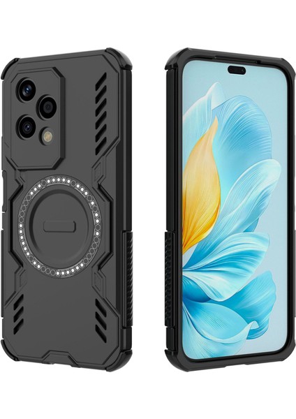 Huawei Honor 200 Lite Manyetik Telefon Kılıfı, Güçlü Manyetik Isı Dağılımı Telefon Kılıfı Kapağı Huawei Honor 200 Lite (Yurt Dışından)