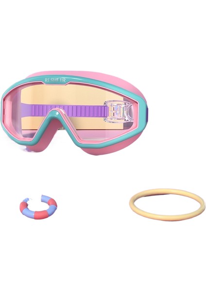 Çocuk Yüzme Gözlükleri Su Geçirmez Buğu Önleyici Hd Büyük Çerçeve Erkek ve Kız Çocukları Profesyonel Yüzme Ekipmanları Yüzme Gözlükleri (Yurt Dışından)