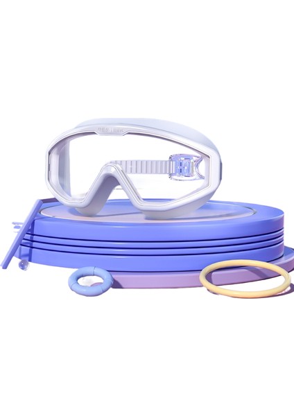 Çocuk Yüzme Gözlükleri Su Geçirmez Buğu Önleyici Hd Büyük Çerçeve Erkek ve Kız Çocukları Profesyonel Yüzme Ekipmanları Yüzme Gözlükleri (Yurt Dışından)