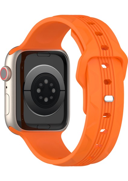Apple Watch 10 46MM / Ultra 2 / Ultra 49MM Doku Silikon Saat Kayışı (Yurt Dışından)