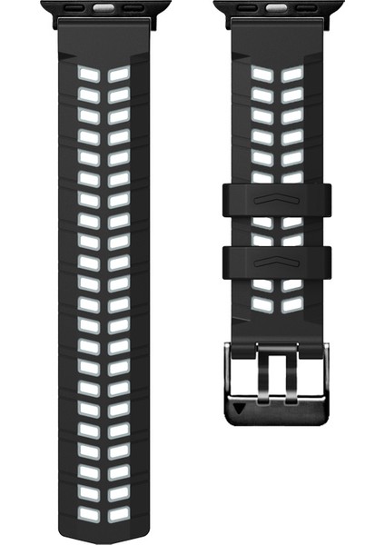 Apple Watch Series 10 46MM / Ultra 2 / Ultra 49MM Çift Renkli Silikon Saat Kayışı (Yurt Dışından) fiyatları