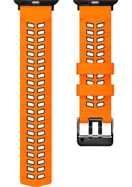 Apple Watch Series 10 46MM / Ultra 2 / Ultra 49MM Çift Renkli Silikon Saat Kayışı (Yurt Dışından) fiyatları