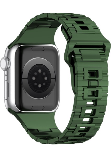 Apple Watch Series 10 46MM / Ultra 2 / Ultra 49MM Galvanik Silikon Saat Kayışı (Yurt Dışından)