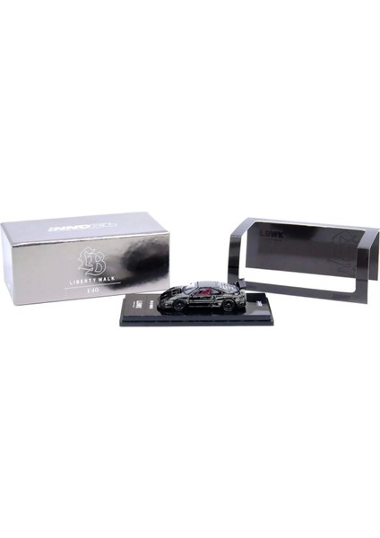 1/64 Lbwk F40 Chrome Black Chase Car Included