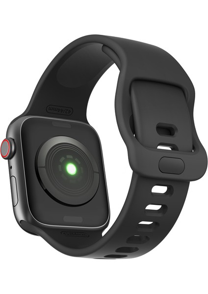 Apple Watch Series 10 46MM / Ultra 2 / Ultra 49MM Silikon Saat Bandı Ayarlanabilir Bilek Kayışı (Yurt Dışından)