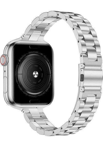 Apple Watch Series 10 46MM / Ultra 2 / Ultra 49MM Saat Kayışı Paslanmaz Çelik Saat Bandı Hızlı Çıkarma Saat Bandı (Yurt Dışından)