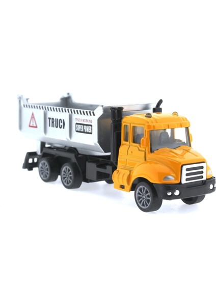 Çek Bırak Metal Mini Sarı Kamyon