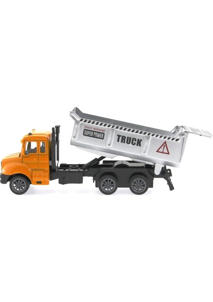 Çek Bırak Metal Mini Sarı Kamyon