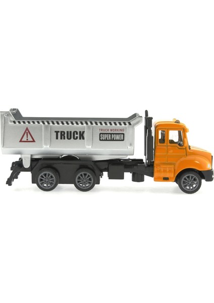 Çek Bırak Metal Mini Sarı Kamyon