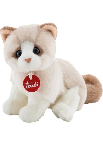 Kitty Peluş Beyaz Bej Kedi 20 cm