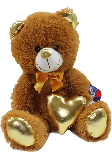 62501 Parlak Kalpli Peluş Ayı 40 cm