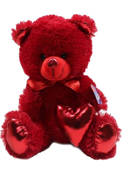 62501 Parlak Kalpli Peluş Ayı 40 cm