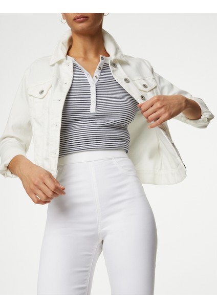 Yüksek Bel Jegging Jean Pantolon