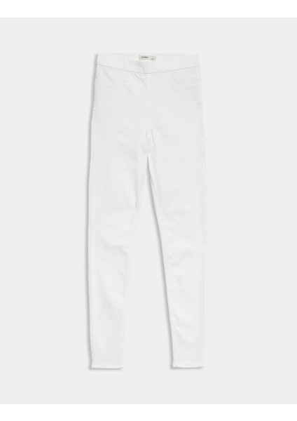 Yüksek Bel Jegging Jean Pantolon