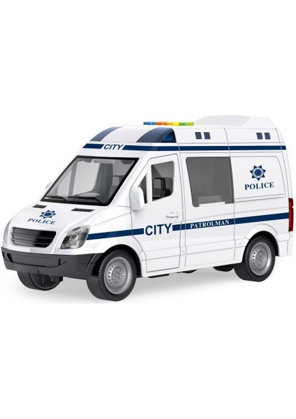 WY590E-F 1:16 Sürtmeli Sesli Işıklı Ambulans / Polis Arabası - 1 Adet Stokta Olan Gönderilir modelleri