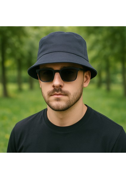 Unisex Bucket Şapka - Pamuk Kumaş Günlük Yazlık Kova Balıkçı Şapka