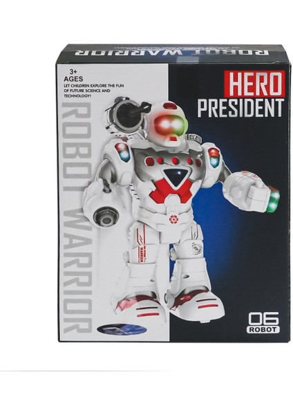 827-1 Sesli ve Işıklı Robot