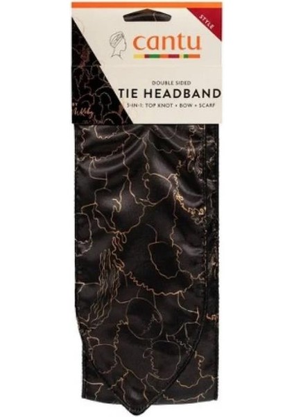 • Cantu • Melissa Koby Tasarımlı Çift Taraflı Siyah Saç Bandı