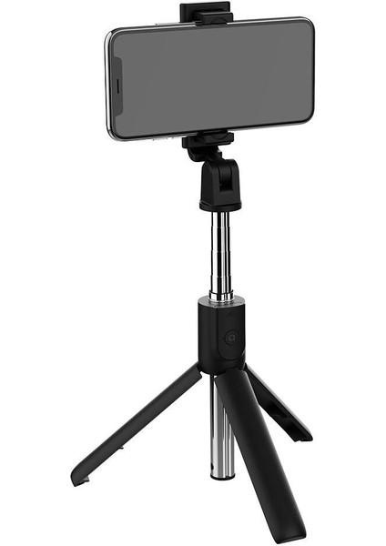 Zore S05 Bluetooth Selfie Özellikli Çok Fonksiyonlu Teleskopik Canlı Yayın Tripod Selfie Çubuğu fırsatları