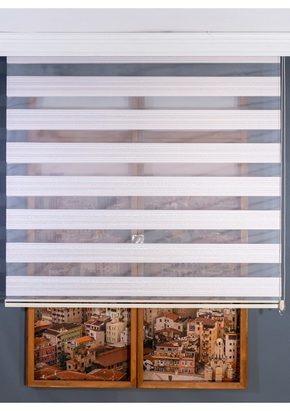 Simli Pudra Zebra Stor Perde fiyatları