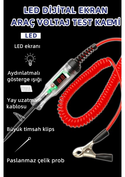 Otomobil Elektrik Kontrol Kalemi LED Göstergeli modelleri