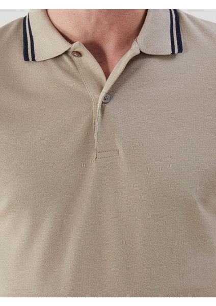 Yeni Sezon Polo Yaka Kisa Kollu Erkek Dokulu Tisort - S5BL66Z8 modelleri