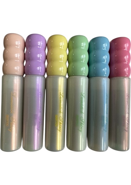 Lumistick Shiny 6 Renk Simli Fosforlu Kalem Seti