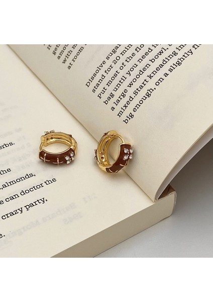 Niş Tasarım Metal Saplama Küpeler Moda Vintage Basit Moda Küpeler (Yurt Dışından)